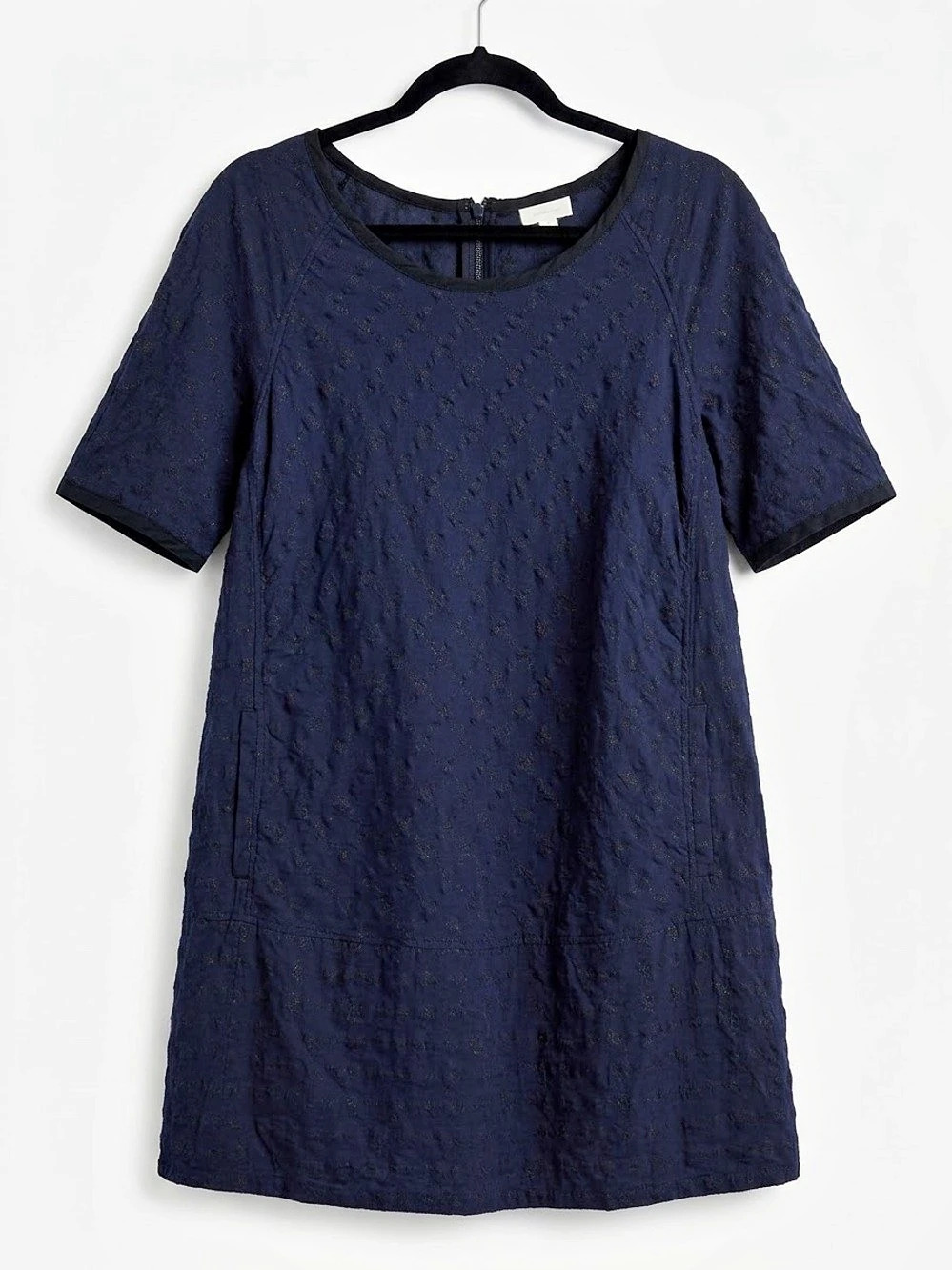 Billy Reid L Navy Geometric Mini Dress